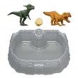 Jurassic World Dino Reveal 2 Dinosaur Toys in Battle Arena, Warm Water Changes Decoration