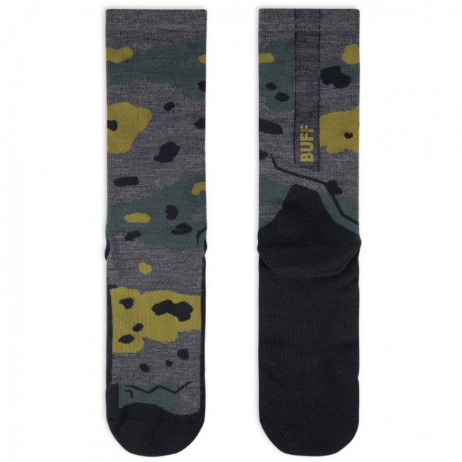 BUFF Merino Lightweight Crew Sock LWC2 Socks, Grey L