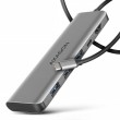 Axagon HMC-5H USB 5Gbps hub, 3x USB-A, HDMI 4k/30Hz, PD 100W, 100cm USB-C cable