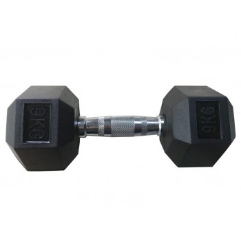 RUBBER HEXDUMBBELL YLDB35 9KG