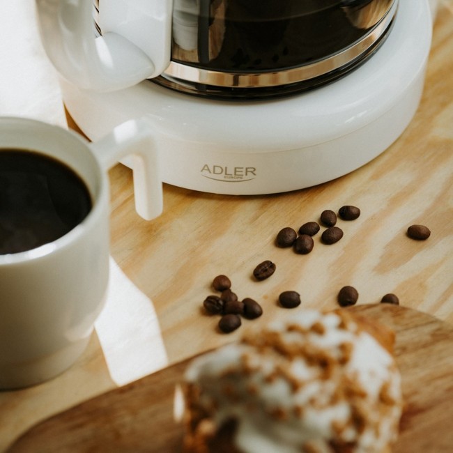 Adler AD 4383w Drip coffee maker for ground coffee 1.5 L white Adler AD 4383w Drip coffee maker for ground coffee 1.5 L white