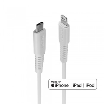 Lindy 3m USB Type C to Lightning Cable White