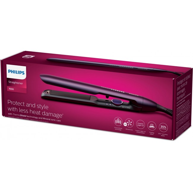 Philips 7000 series BHS752/00 hair styling tool Straightening iron Warm Purple 2 m Philips 7000 series BHS752/00 hair styling tool Straightening iron Warm Purple 2 m