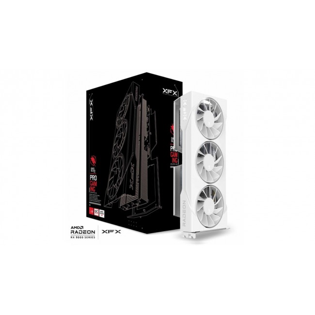 Graphics card. XFX SWIFT RX 9060XT OC White 3-FAN 16GB Graphics card. XFX SWIFT RX 9060XT OC White 3-FAN 16GB