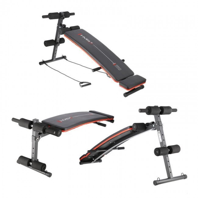 HMS Fitness L1110 Adjustable weight training bench Adjustable seat Home Black HMS Fitness L1110 Adjustable weight training bench Adjustable seat Home Black