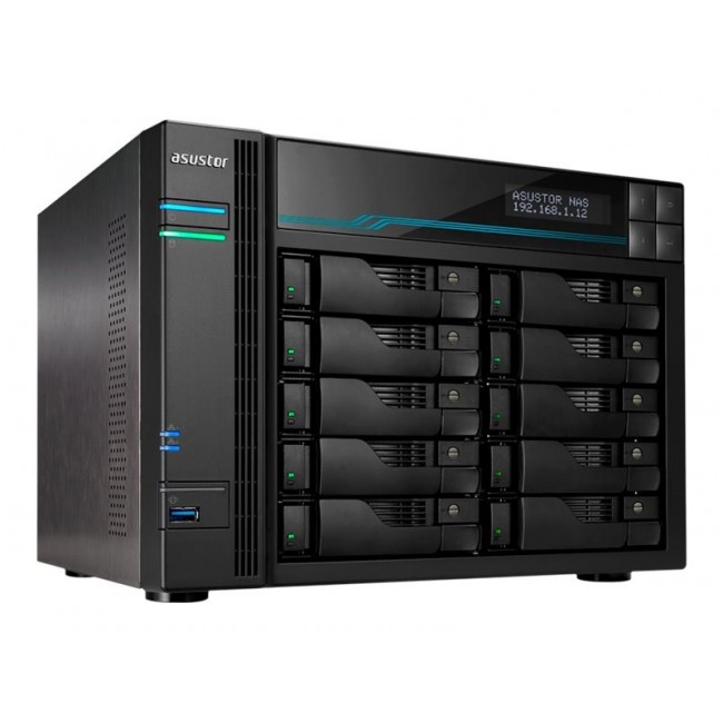 Asustor Lockerstor 10 AS6510T NAS Tower Intel Atom C3538 8 GB DDR4 0 TB ADM Black Asustor Lockerstor 10 AS6510T NAS Tower Intel Atom C3538 8 GB DDR4 0 TB ADM Black