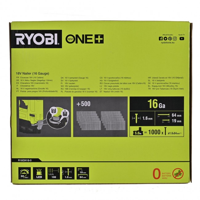Nailer 18V ONE+ R16GN18G RYOBI
