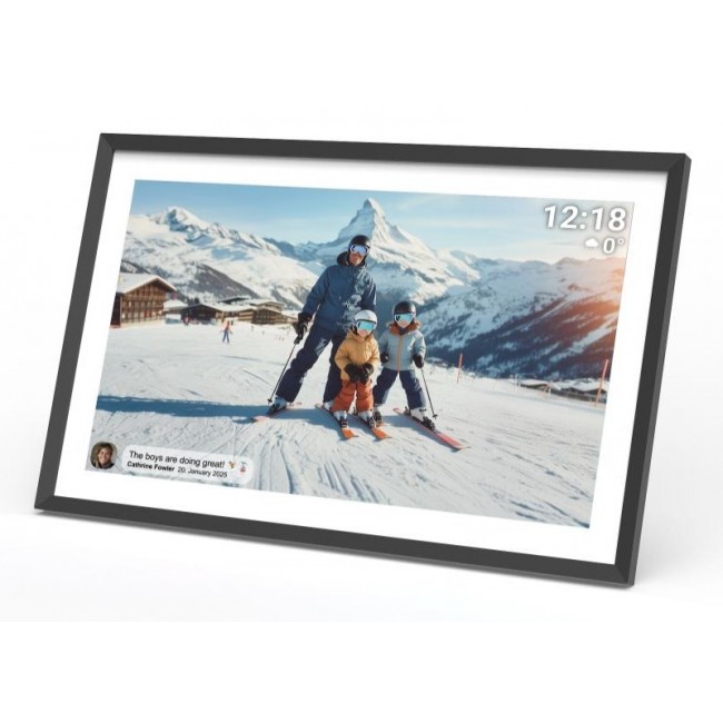 Denver PFF-1081 digital photo frame Black 25.6 cm (10.1
