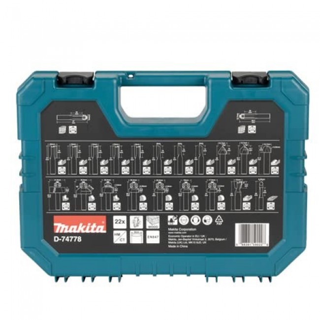 Makita D-74778 milling cutter Milling cutter set Makita D-74778 milling cutter Milling cutter set
