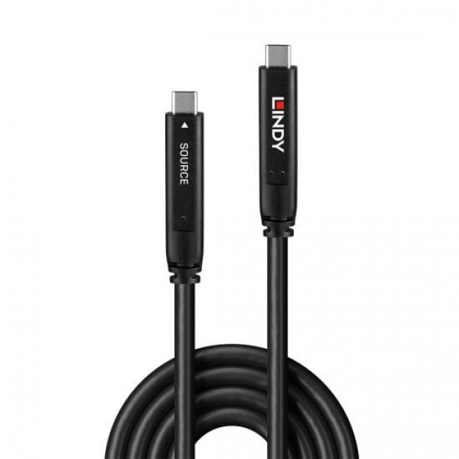 Lindy 10m USB 3.2 Gen 1 and DP 1.4 Type C Hybrid Cable Lindy 10m USB 3.2 Gen 1 and DP 1.4 Type C Hybrid Cable