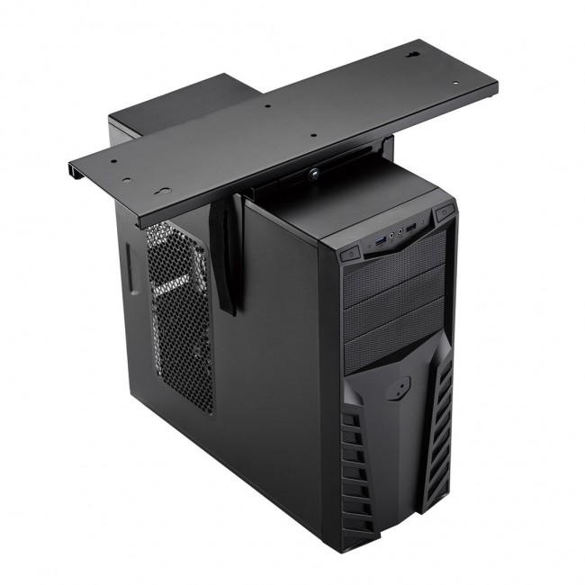 Maclean MC-885 B Under Desk Computer Holder Black Adjustable Max. 10kg. Maclean MC-885 B Under Desk Computer Holder Black Adjustable Max. 10kg.