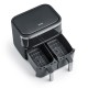Severin FR 2453 fryer Double 3.25 L Stand-alone 2850 W Hot air fryer Black, Silver