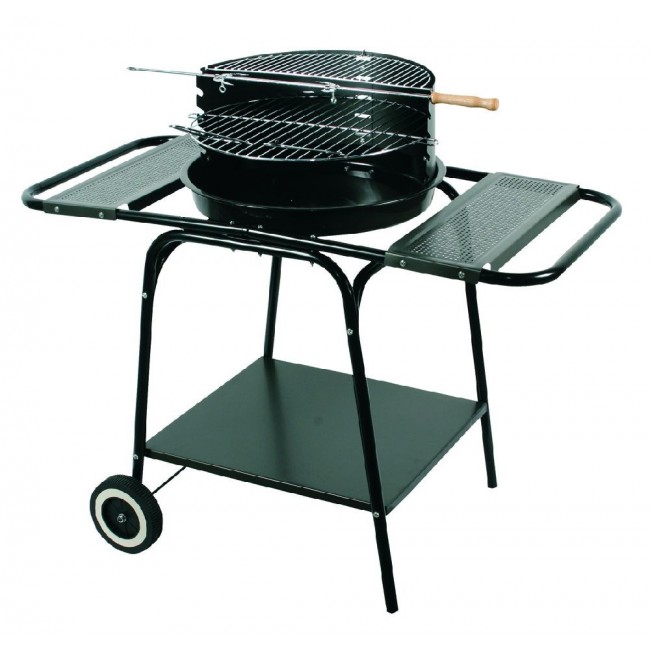 MASTER ROUND MOVABLE GRILL WITH TWO SHELVES MG906