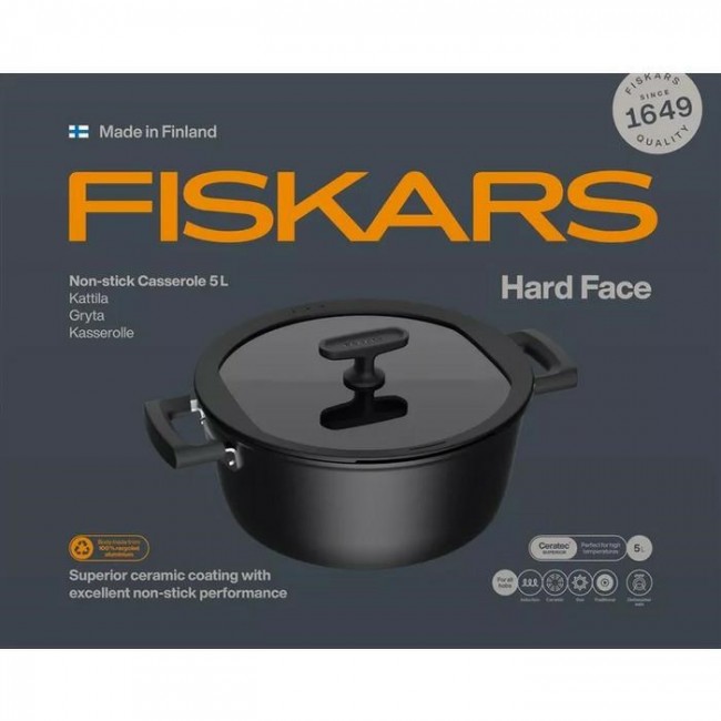 Pot 5L with non-stick coating and lid Hard Face Pot 5L with non-stick coating and lid Hard Face