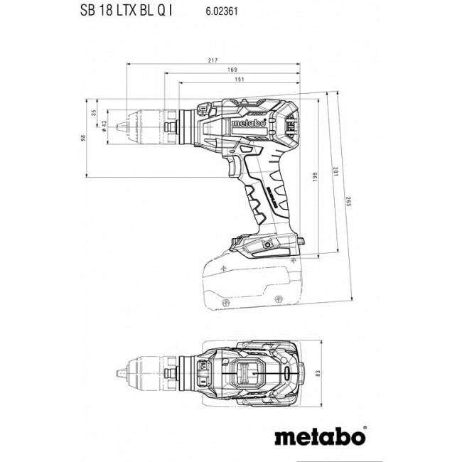 Metabo 602361840 power screwdriver/impact driver