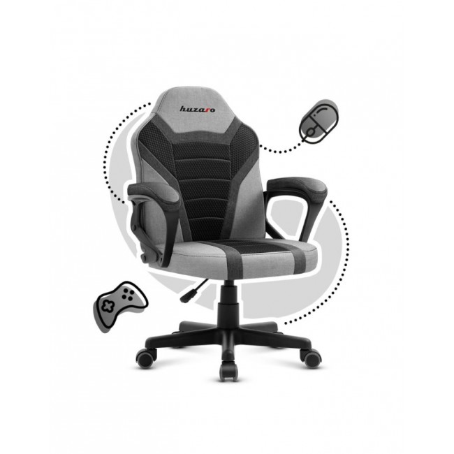 Huzaro RANGER 1.0 GREY MESH office/computer chair Flat seat Meshed backrest