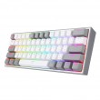 REDRAGON K617-RGB Fizz RGB White/Grey keyboard USB Grey, White