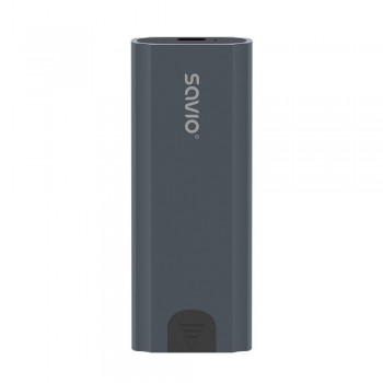 Savio M.2 SSD NVMe external drive enclosure, USB-C 3.1, AK-67, grey