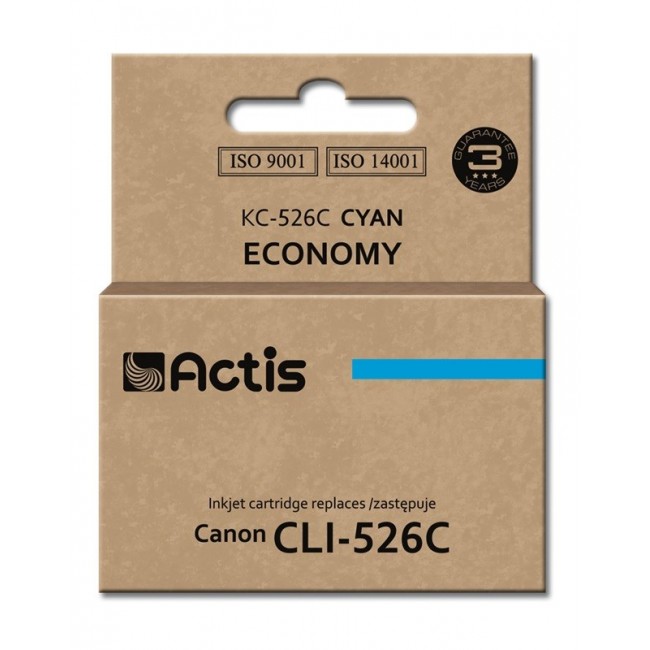 Actis KC-526C Ink Cartridge (replacement for Canon CLI-526C Standard 10 ml cyan)