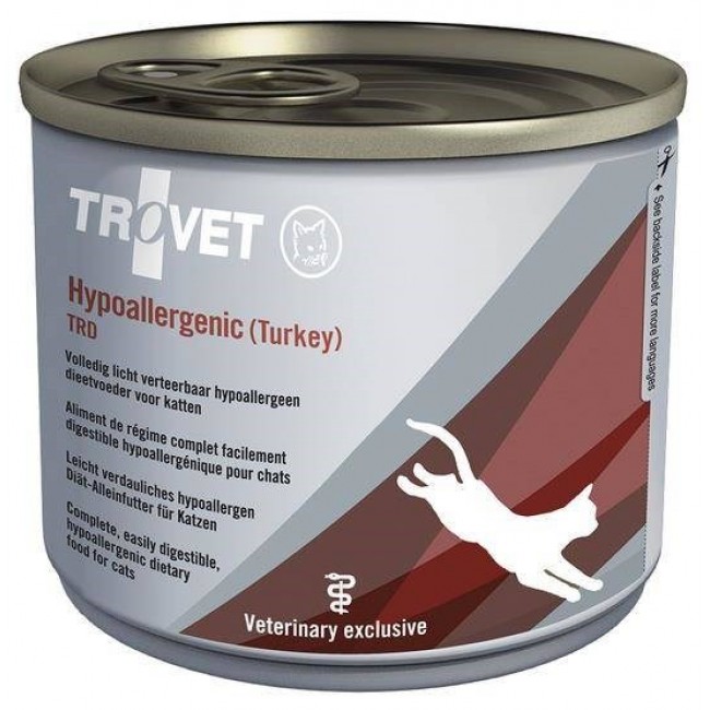 TROVET Hypoallergenic TRD with turkey - wet cat food - 200g