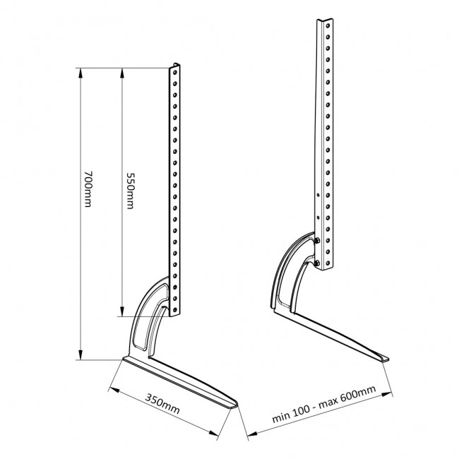 Universal TV Stand Monitor Screen Desk Holder Bracket 50kg VESA 32 Universal TV Stand Monitor Screen Desk Holder Bracket 50kg VESA 32