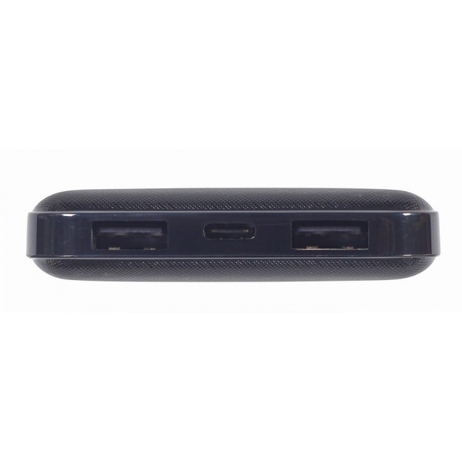 Gembird PB10-02 power bank Lithium Polymer (LiPo) 10000 mAh Black Gembird PB10-02 power bank Lithium Polymer (LiPo) 10000 mAh Black