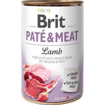 BRIT Pat & Meat Lamb - wet dog food - 400g