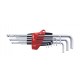 Wiha 07185 hex key L-shaped hex key set Metric 9 pc(s)