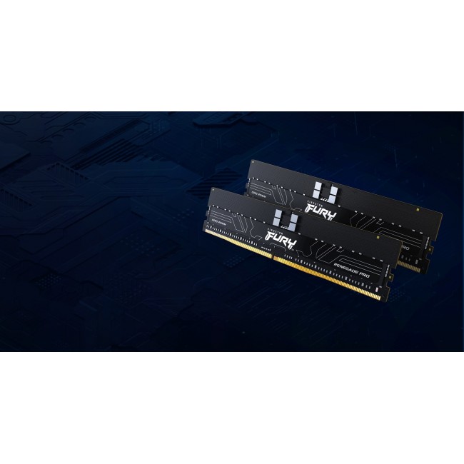 Kingston Technology FURY 128GB 6400MT/s DDR5 ECC Reg CL32 DIMM (Kit of 4) Renegade Pro XMP Kingston Technology FURY 128GB 6400MT/s DDR5 ECC Reg CL32 DIMM (Kit of 4) Renegade Pro XMP