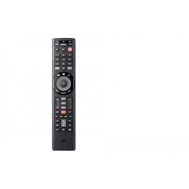 One For All Smart Control 5 remote control DTT, DVD/Blu-ray, Game console, Home cinema system, IPTV, SAT, TNT, TV Press buttons One For All Smart Control 5 remote control DTT, DVD/Blu-ray, Game console, Home cinema system, IPTV, SAT, TNT, TV Press buttons