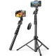 Ugreen selfie stick with stand and remote control LP680 1.8m (black) Ugreen selfie stick with stand and remote control LP680 1.8m (black)