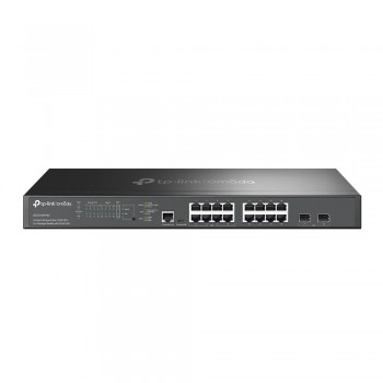 TP-Link Omada 16-Port 2.5G and 2-Port 10GE SFP+ L2+ Managed Switch with 8-Port PoE+