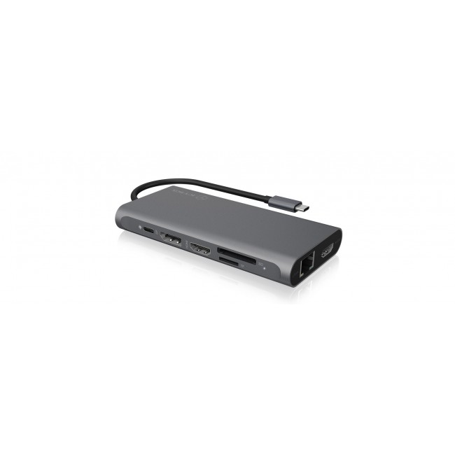ICY BOX IB-DK4050-CPD Wired USB 3.2 Gen 1 (3.1 Gen 1) Type-C Anthracite