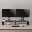 Dual Monitor Stand - Double Maclean, max. 20kg, tempered glass, (1029x285x127mm), MC-936 Dual Monitor Stand - Double Maclean, max. 20kg, tempered glass, (1029x285x127mm), MC-936