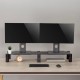 Dual Monitor Stand - Double Maclean, max. 20kg, tempered glass, (1029x285x127mm), MC-936