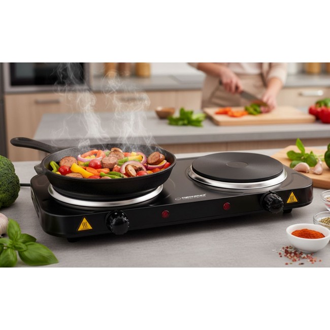 Esperanza EKH014K Electric Stove 2 zone (s), Black