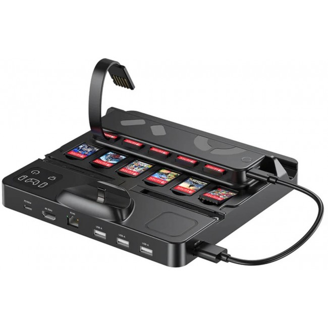 Charging station for Switch w/ switch & card rdr Charging station for Switch w/ switch & card rdr