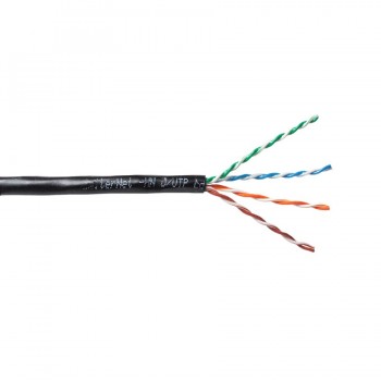 Kabel EmiterNet zewnętrzny elowany UTP (U/UTP) kat.5e, drut 4x2x0,5, PE+GEL