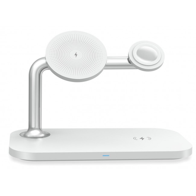 RealPower ChargeAIR Mag Headphones, Smartphone, Smartwatch White USB Wireless charging Indoor