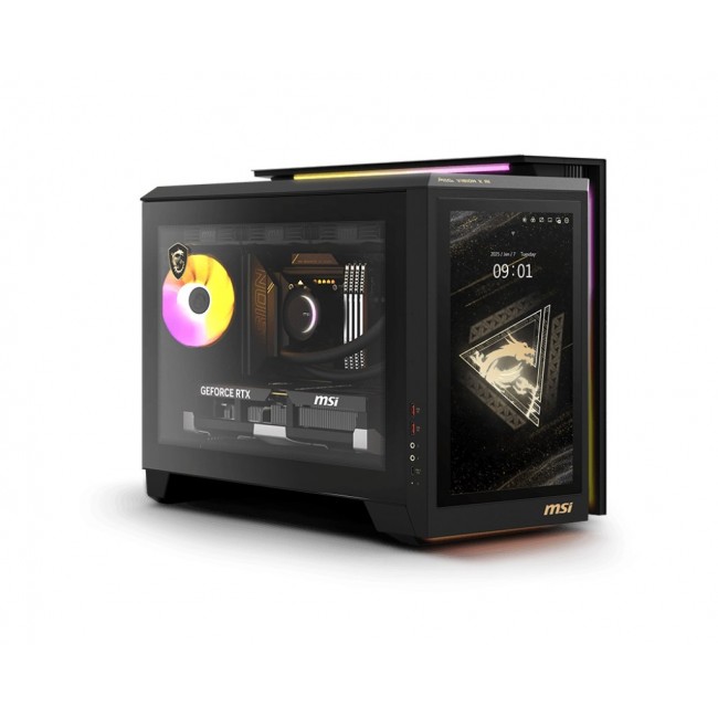 MSI MEG Vision X AI 2NVR7-290EU Intel Core Ultra 7 265K 64 GB DDR5-SDRAM 1 TB SSD NVIDIA GeForce RTX 5070 Ti Windows 11 Home Desktop PC Black