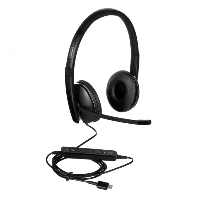 Lenovo 4XD1M45627 headphones/headset Wired Head-band USB Type-C Black