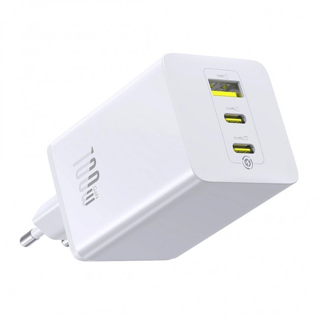 Baseus EnerFill FE11 PD QC 100 W Wall Charger White Baseus EnerFill FE11 PD QC 100 W Wall Charger White