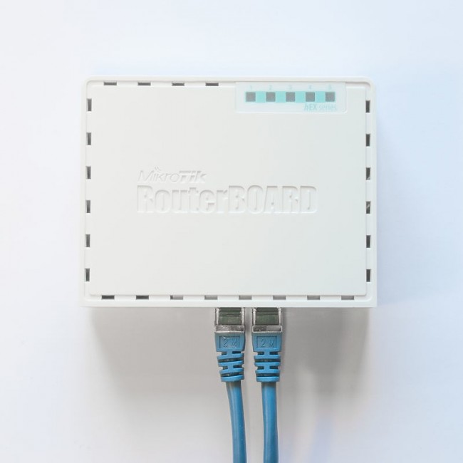 Mikrotik RB750GR3 Gigabit Ethernet Router Turquoise, White
