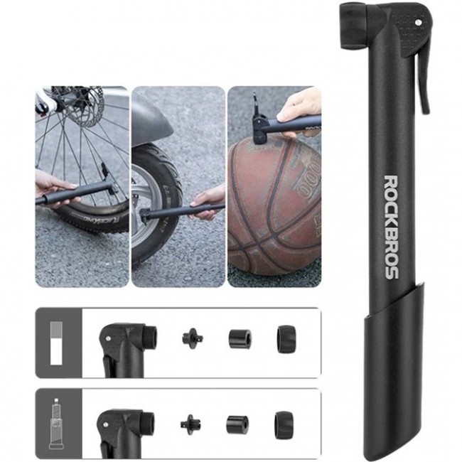 Rockbros 42520001001 Bicycle hand pump Black Rockbros 42520001001 Bicycle hand pump Black