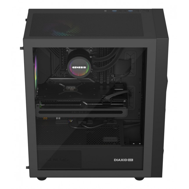 GENESIS NLG-2321 computer cooling system Computer case Liquid cooling kit Black GENESIS NLG-2321 computer cooling system Computer case Liquid cooling kit Black