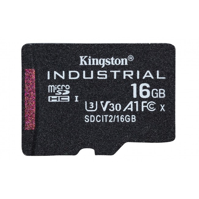 Kingston Technology 16GB microSDHC Industrial C10 A1 pSLC Card + SD Adapter