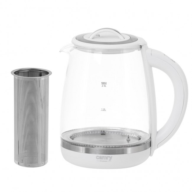 CAMRY CR 1290w electric kettle, white