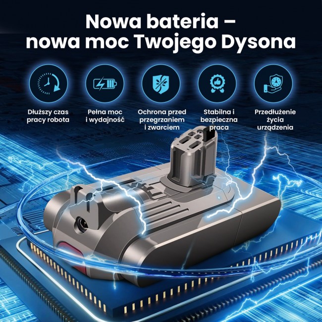 Extralink BATERIA DYSON, V11 (CLICK TYPE) 25.2V 3000MAH Battery Handheld vacuum Extralink BATERIA DYSON, V11 (CLICK TYPE) 25.2V 3000MAH Battery Handheld vacuum
