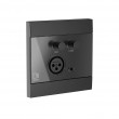 AUDAC WP205/B wall plate/switch cover Black AUDAC WP205/B wall plate/switch cover Black