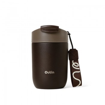 Outin OT-TUM-01-TB Kubek podr ny 350 ml Brown Stainless steel